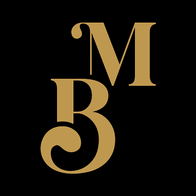 Logo monogramme fond noir